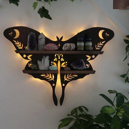 Luna Moth Glow Shelf: Illuminate Your Space