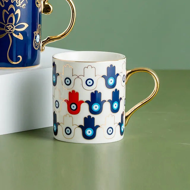 Hamsa Harmony Ceramic Coffee Mug