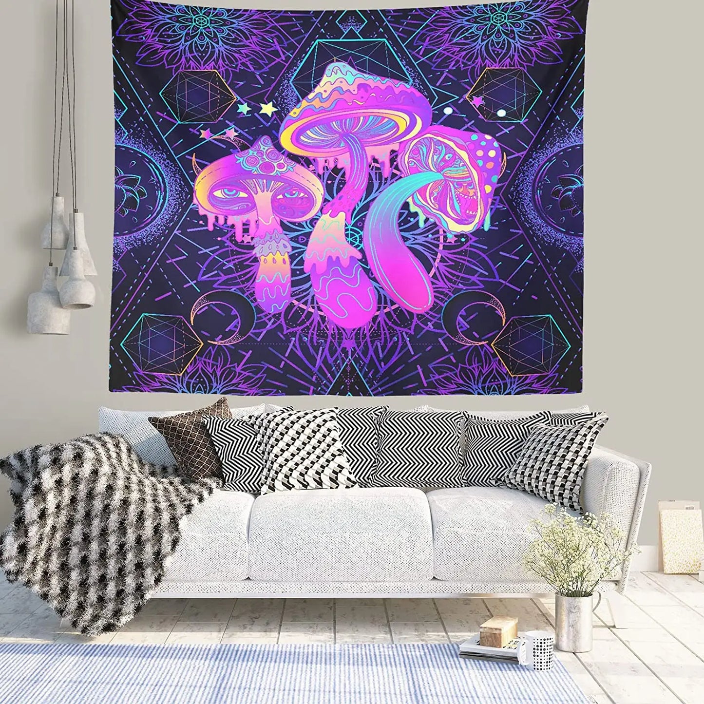 Glowing Good Vibes Tapestry